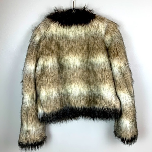 Rare HTF Lanvin X H&M Collaboration Faux Fur Jacket NWOT - Picture 9 of 15
